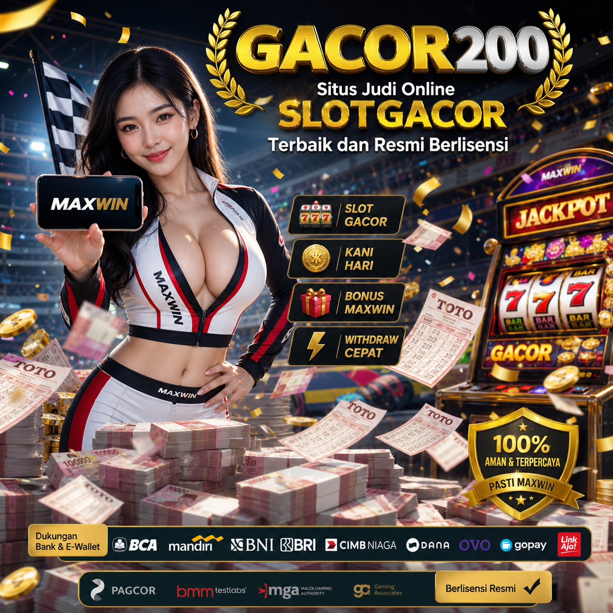 GACOR200 Situs Judi Online SLOTGACOR Terbaik dan Resmi Berlisensi